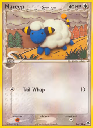 Mareep δ 54/101 Pokemon card