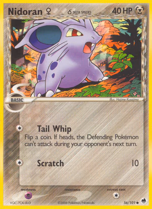 Nidoran♀ δ 56/101 Pokemon card