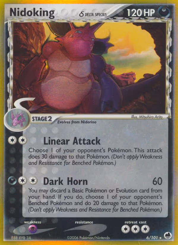 Nidoking δ 6/101 Pokemon card