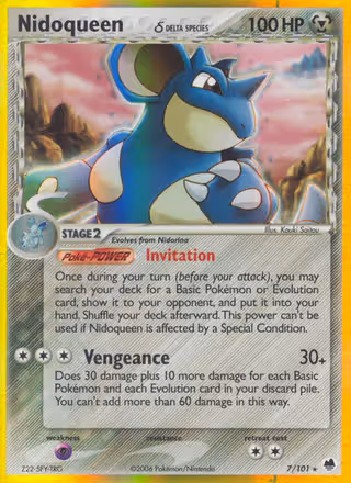 Nidoqueen δ 7/101 Pokemon card
