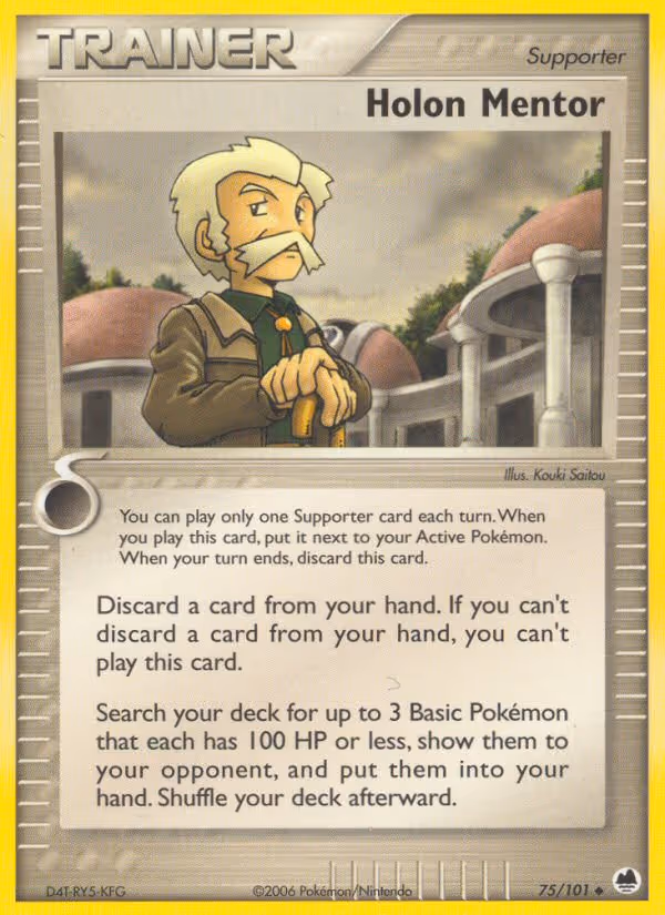 Holon Mentor 75/101 Pokemon card