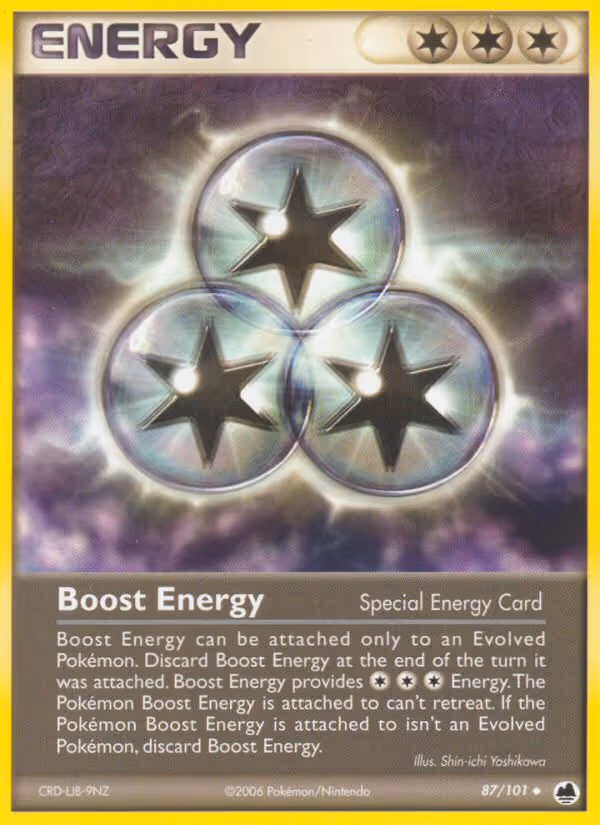 Boost Energy 87/101 Pokemon card