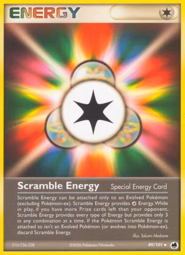Scramble Energy 89/101 Pokemon card
