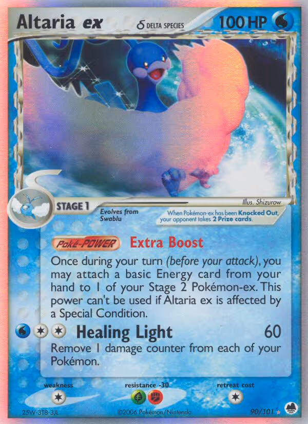 Altaria ex δ 90/101 Pokemon card