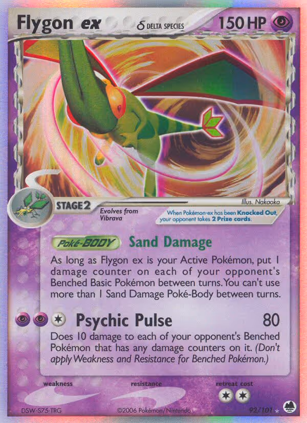 Flygon ex δ 92/101 Pokemon card