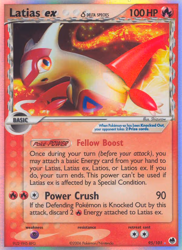 Latias ex δ 95/101 Pokemon card