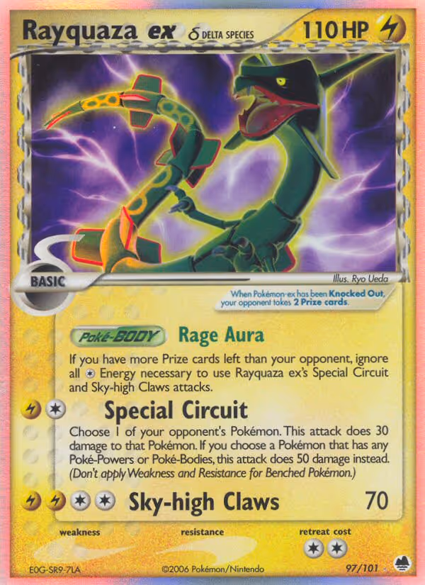 Rayquaza ex δ 97/101 Pokemon card