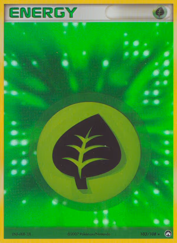 Grass Energy 103/108 Pokemon card