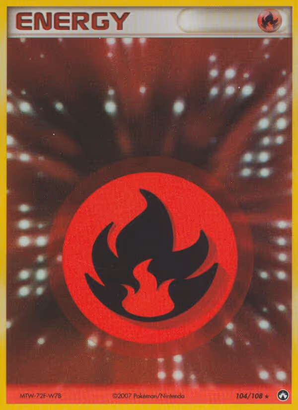 Fire Energy 104/108 Pokemon card