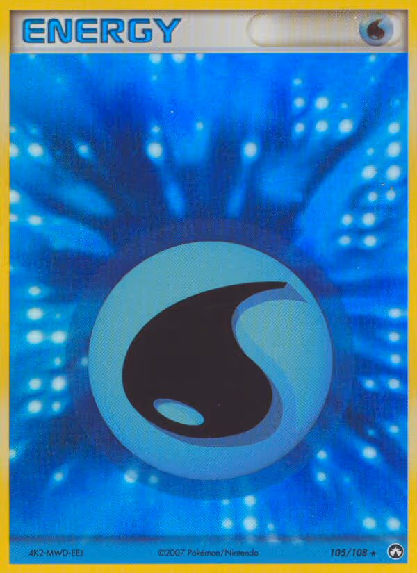 Water Energy 105/108 Pokemon card