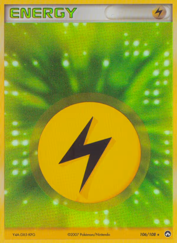 Lightning Energy 106/108 Pokemon card