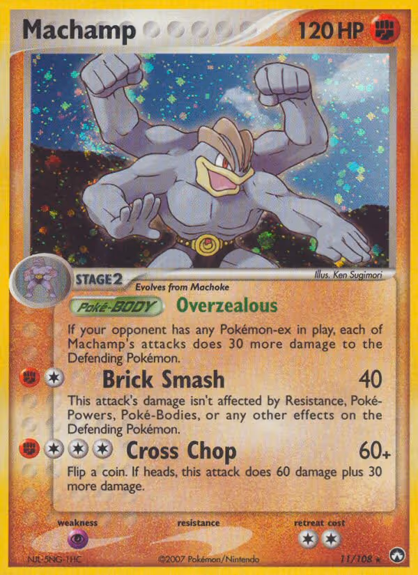 Machamp 11/108 Pokemon card