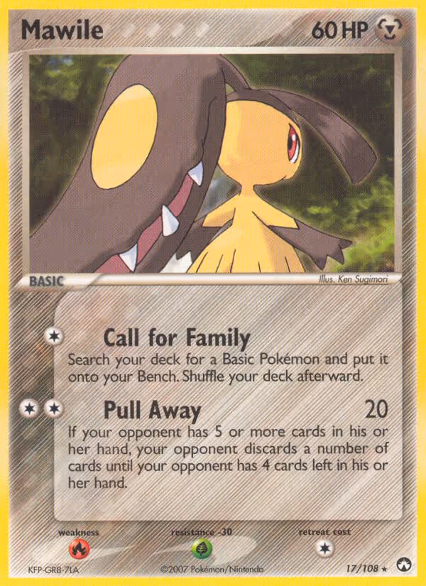 Mawile 17/108 Pokemon card