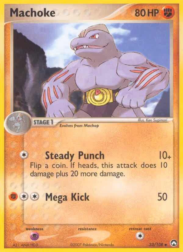 Machoke 33/108 Pokemon card