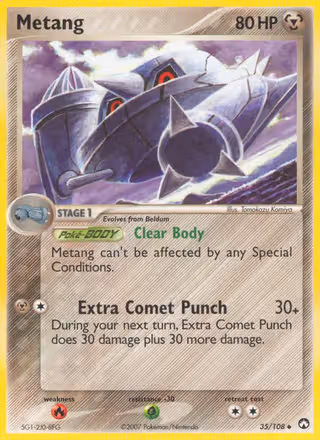 Metang 35/108 Pokemon card