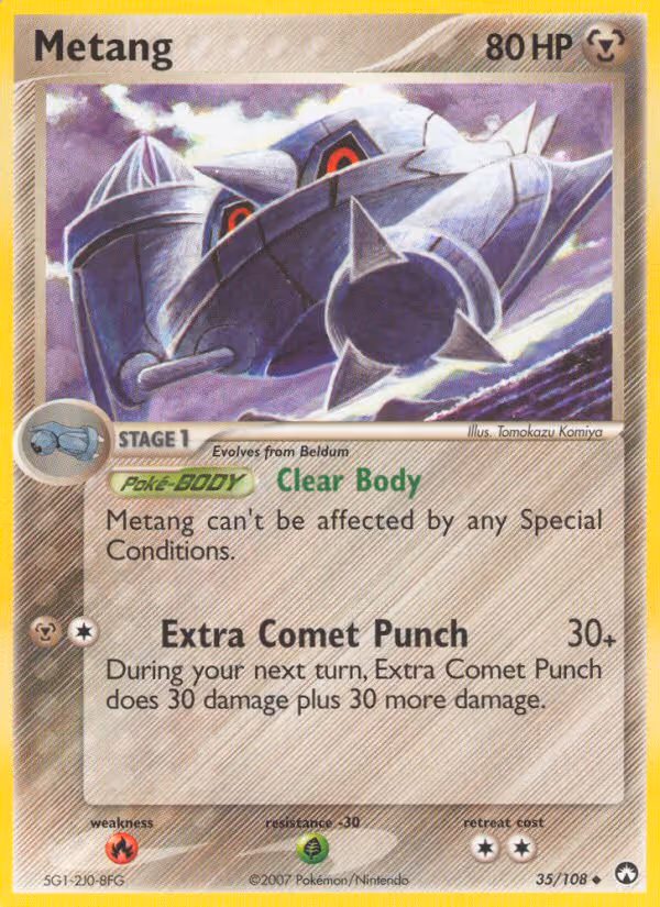 Metang 35/108 Pokemon card