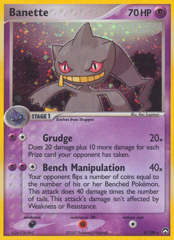 Banette 4/108 Pokemon card