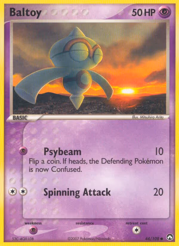 Baltoy 44/108 Pokemon card
