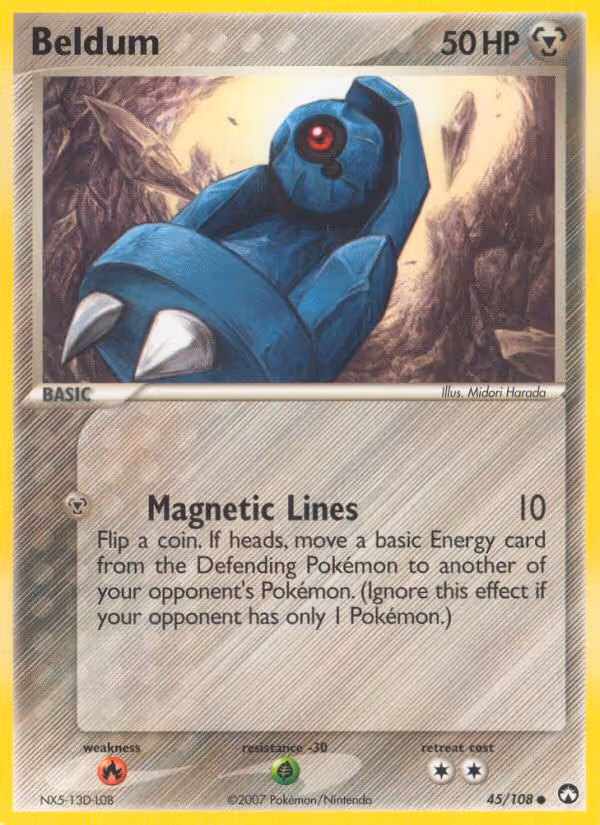 Beldum 45/108 Pokemon card