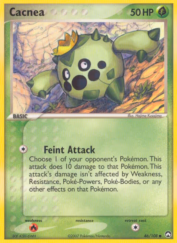 Cacnea 46/108 Pokemon card