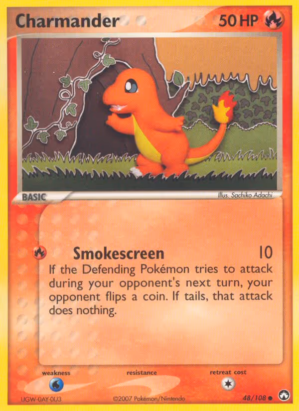 Charmander 48/108 Pokemon card
