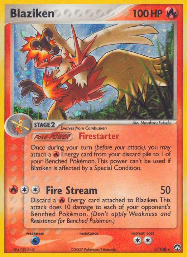 Blaziken 5/108 Pokemon card