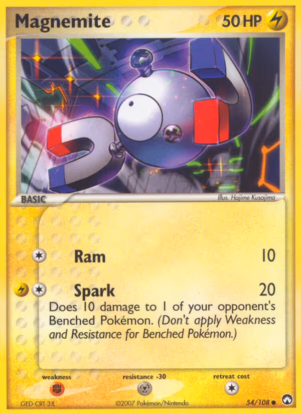 Magnemite 54/108 Pokemon card