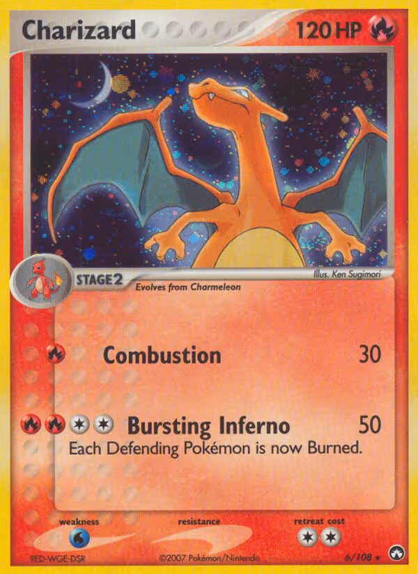 Charizard 6/108 Pokemon card
