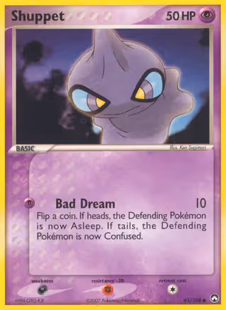 Shuppet 61/108 Pokemon card
