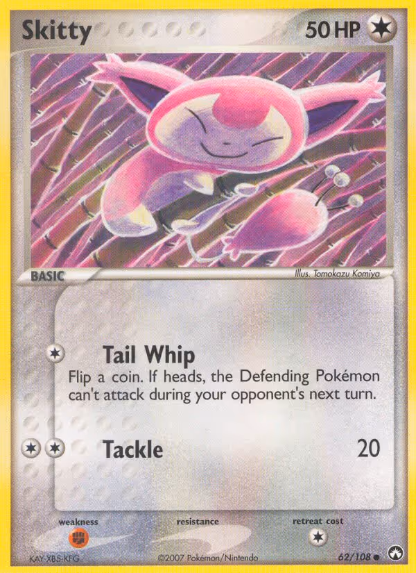 Skitty 62/108 Pokemon card