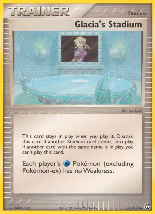 Glacia's Stadium 76/108 Pokemon card