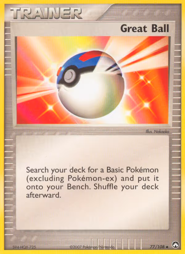 Great Ball 77/108 Pokemon card