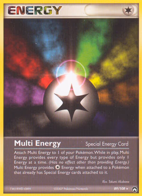 Multi Energy 89/108 Pokemon card