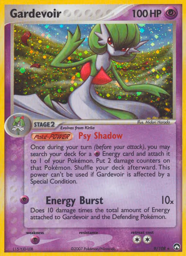 Gardevoir 9/108 Pokemon card