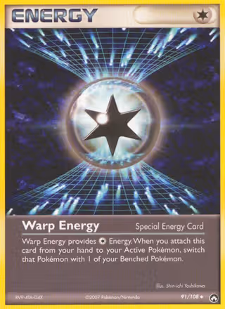 Warp Energy 91/108 Pokemon card