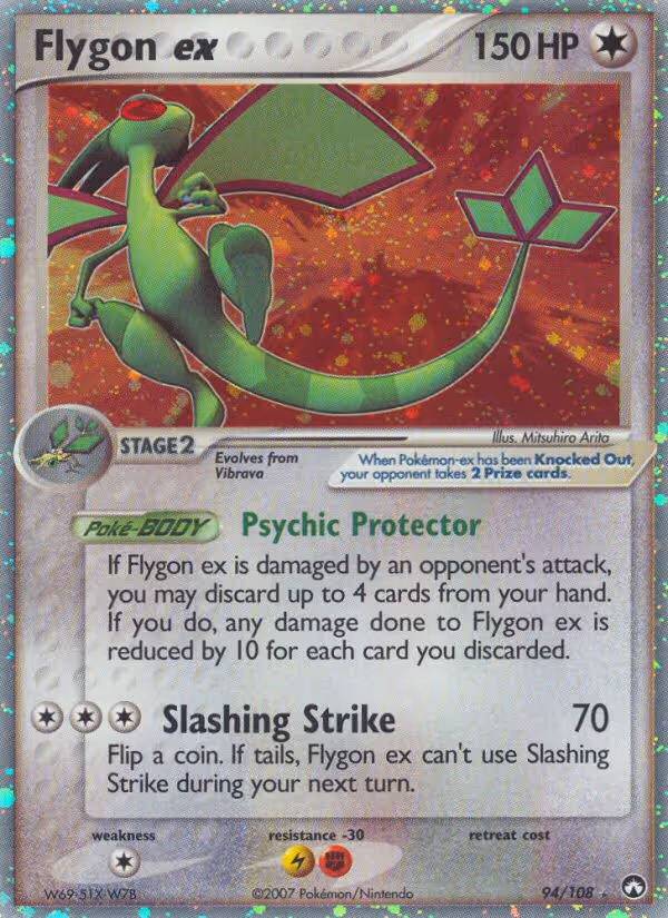 Flygon ex 94/108 Pokemon card