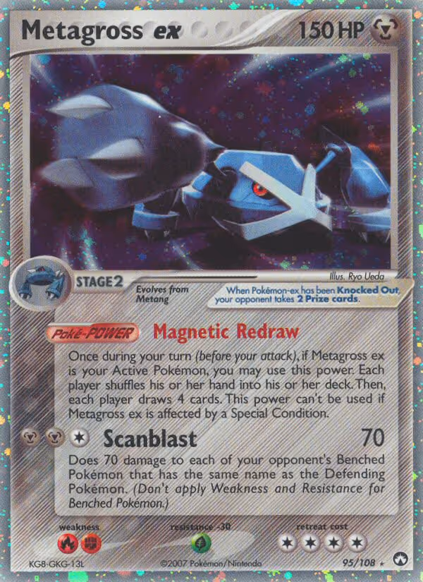Metagross ex 95/108 Pokemon card