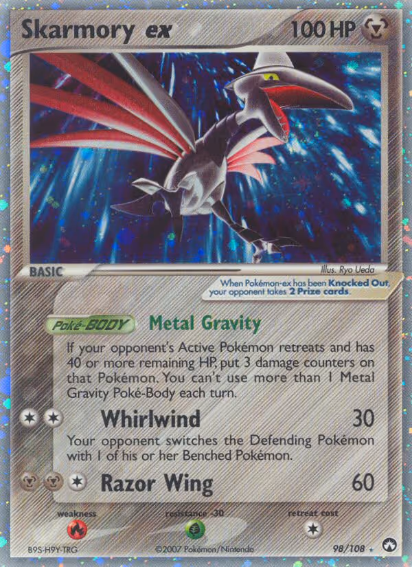 Skarmory ex 98/108 Pokemon card