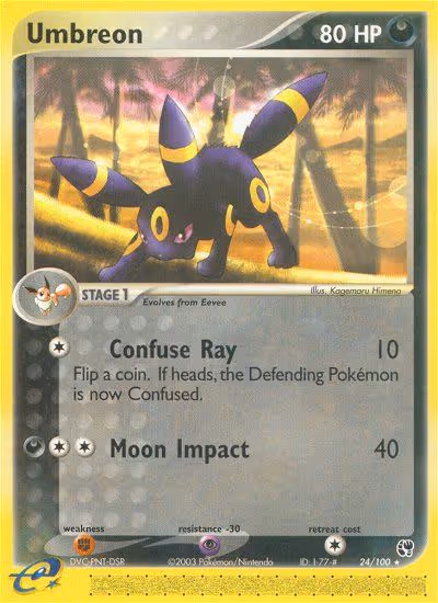 Umbreon 24/100 Pokemon card