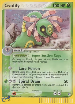 Cradily 3/100 Pokemon card