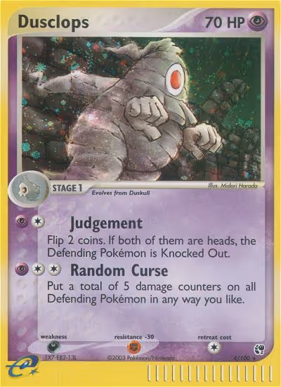 Dusclops 4/100 Pokemon card