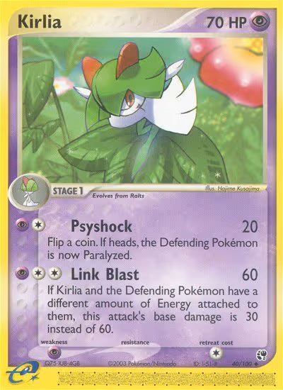 Kirlia 40/100 Pokemon card