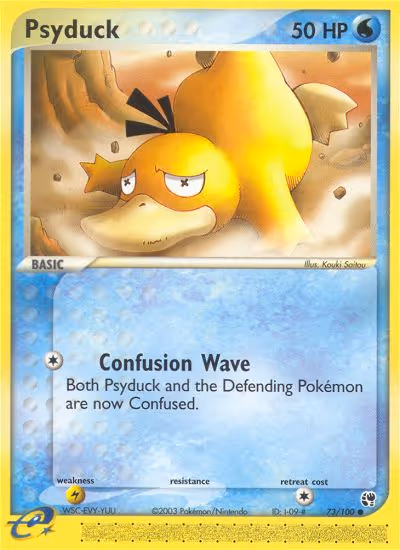 Psyduck 73/100 Pokemon card