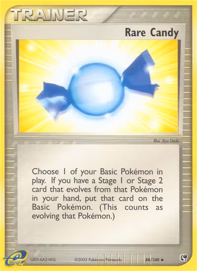 Rare Candy 88/100 Pokemon card