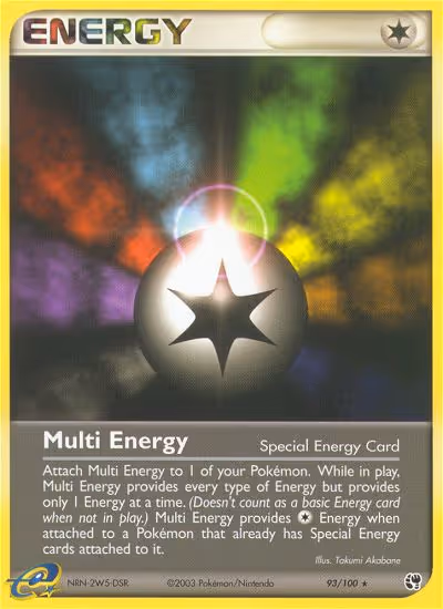 Multi Energy 93/100 Pokemon card
