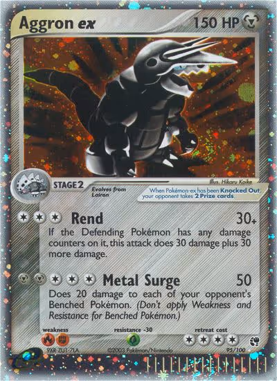 Aggron ex 95/100 Pokemon card
