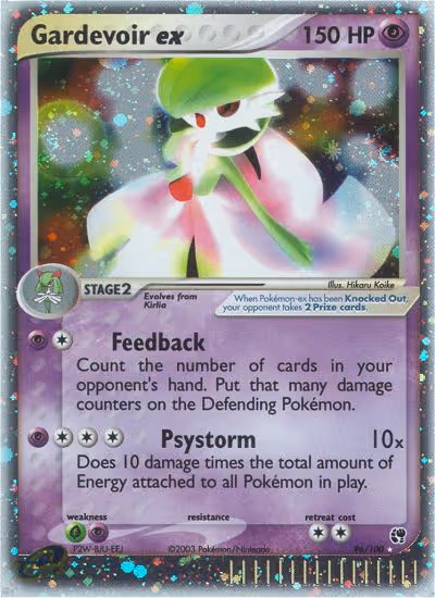Gardevoir ex 96/100 Pokemon card