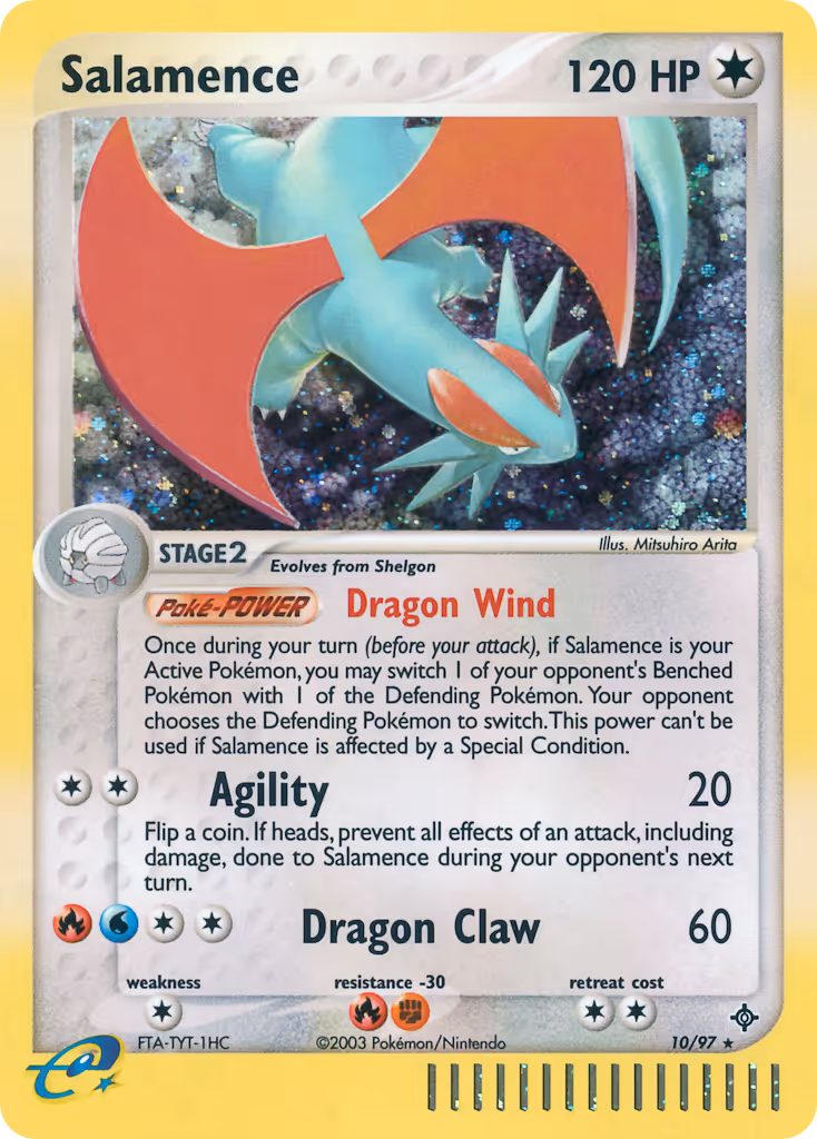 Salamence 10/97 Pokemon card