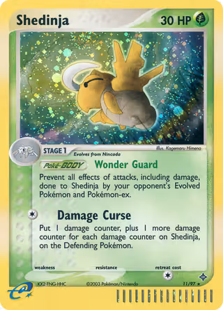 Shedinja 11/97 Pokemon card
