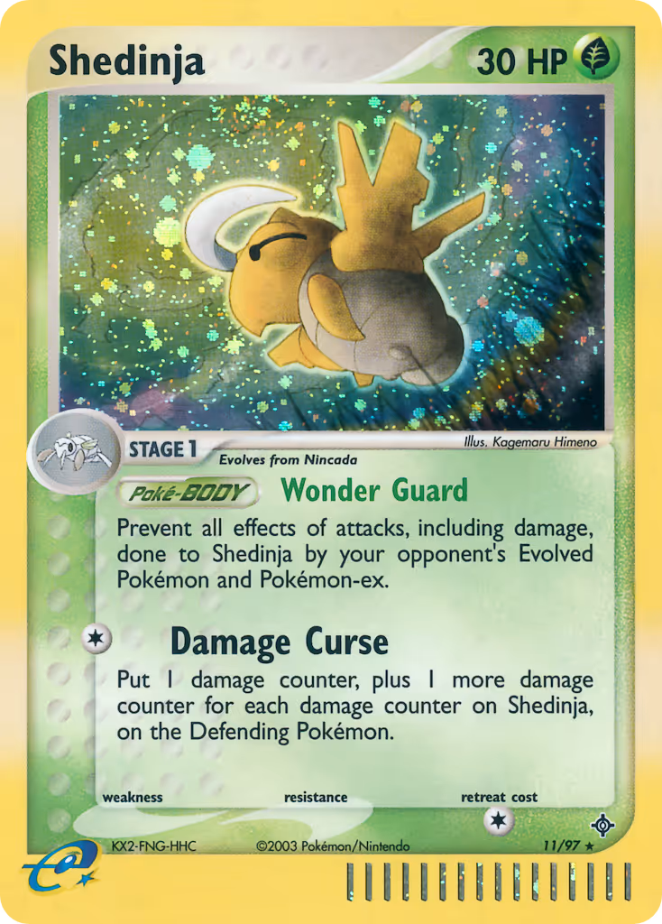 Shedinja 11/97 Pokemon card